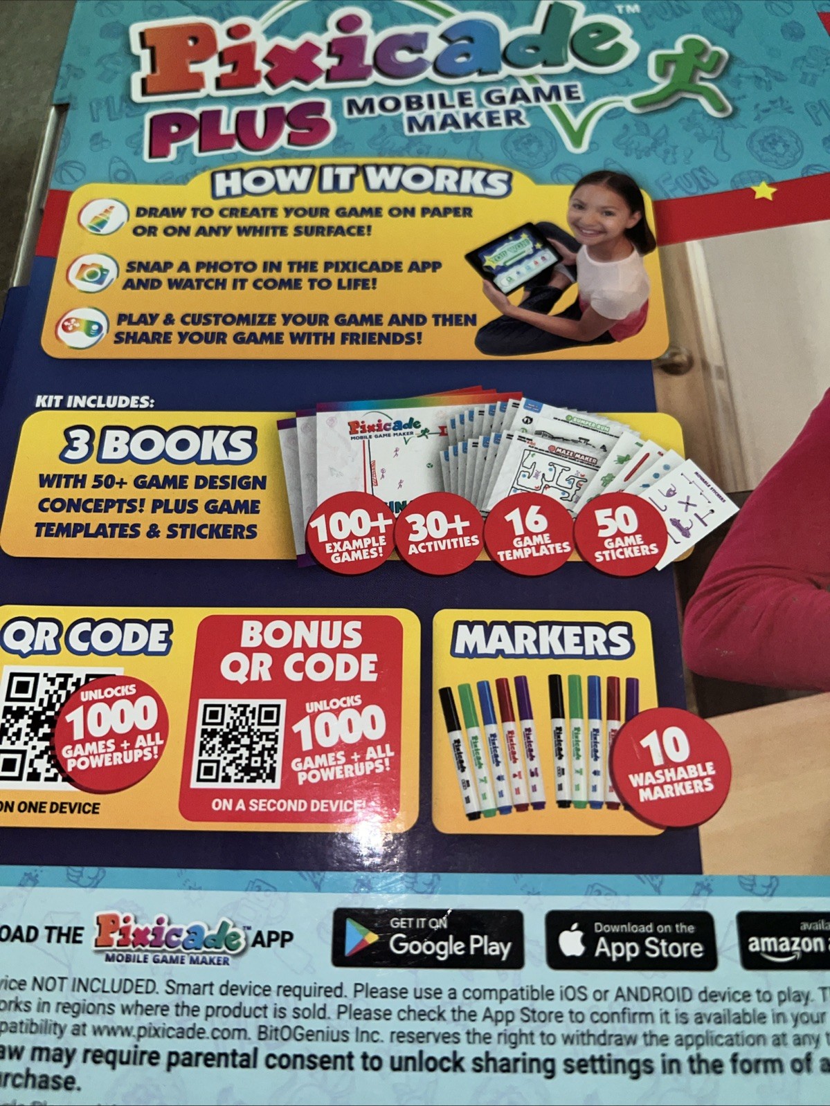 Pixicade Plus Mobile Game Maker – Complete Set Unused