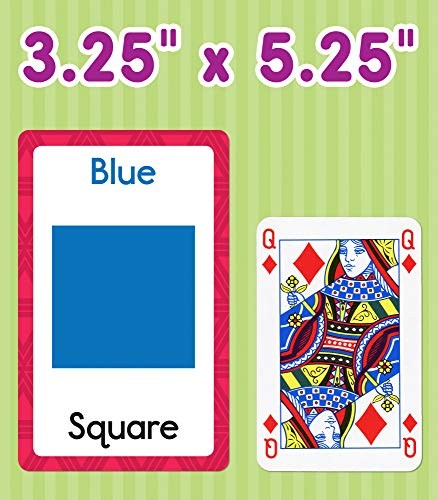 Carson Dellosa – Colors and Shapes Flash Cards – 54 Cards for Toddler /