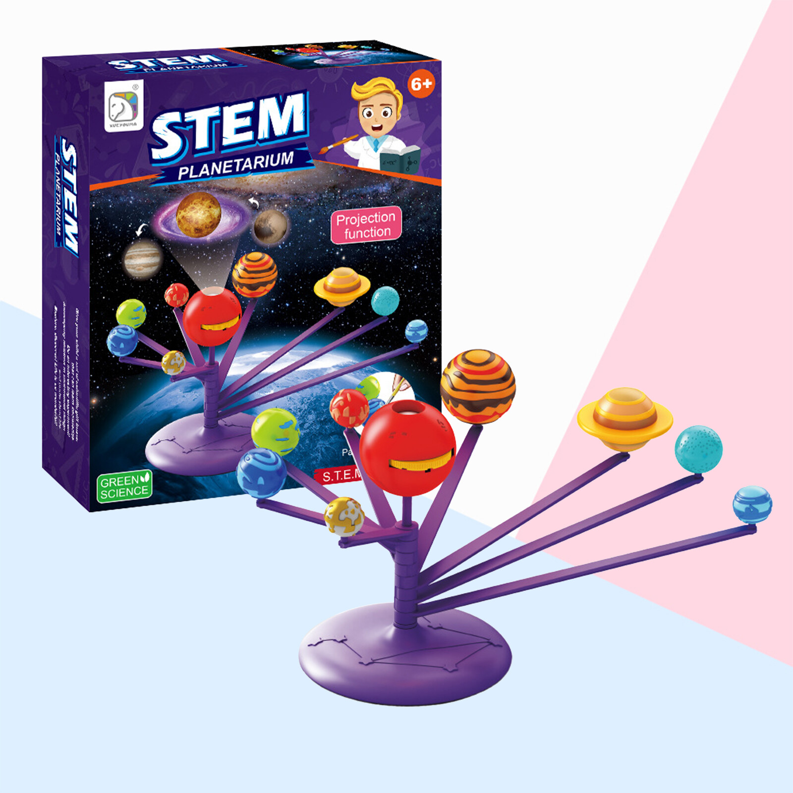 For Kids Solar System Planetarium DIY Science Kits Planet Model Stem Toys Gifts