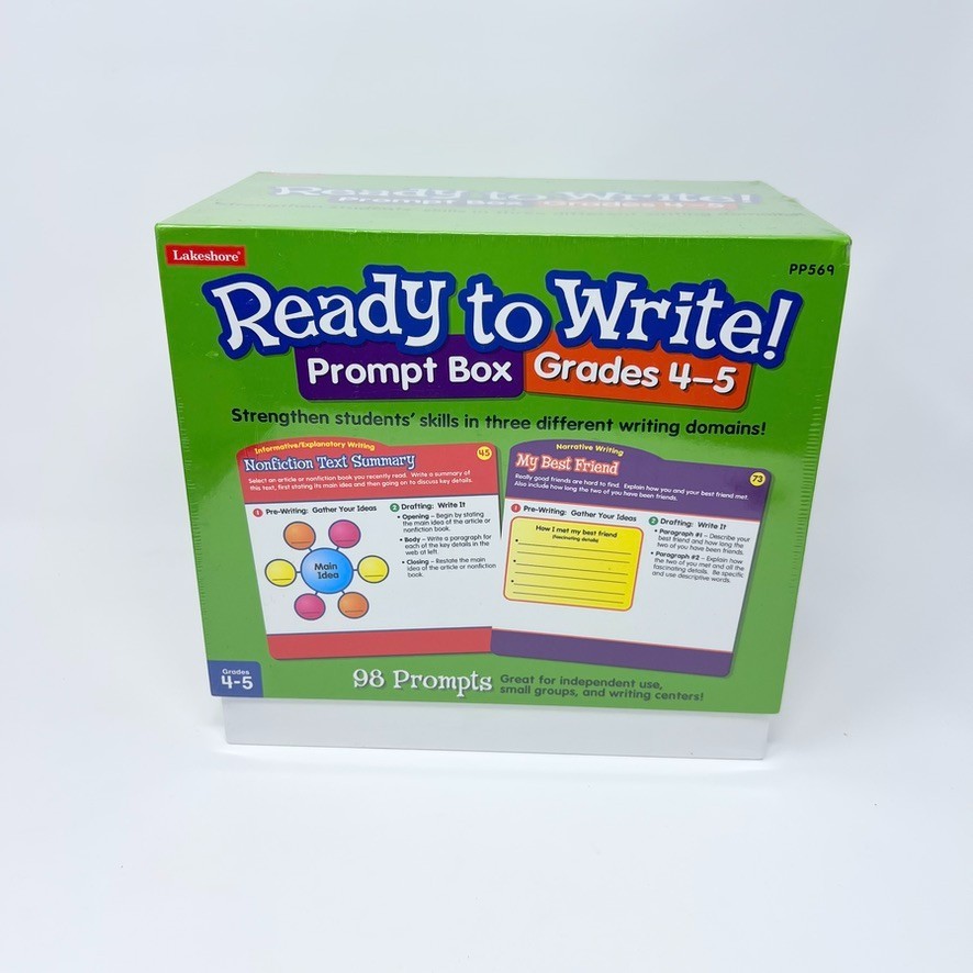 Lakeshore Ready to Write! Prompt Box Grades 4-5, Ages 8-11, PP569
