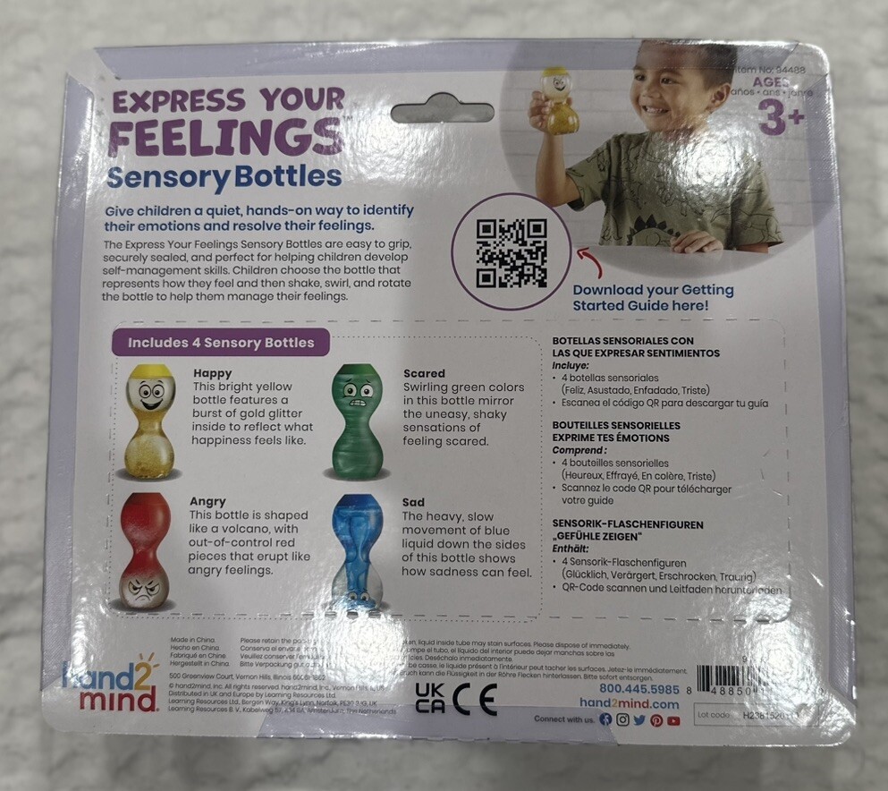 Hand 2 Mind Express Your Feelings Sensory Bottles Play Therapy Schools New Kids