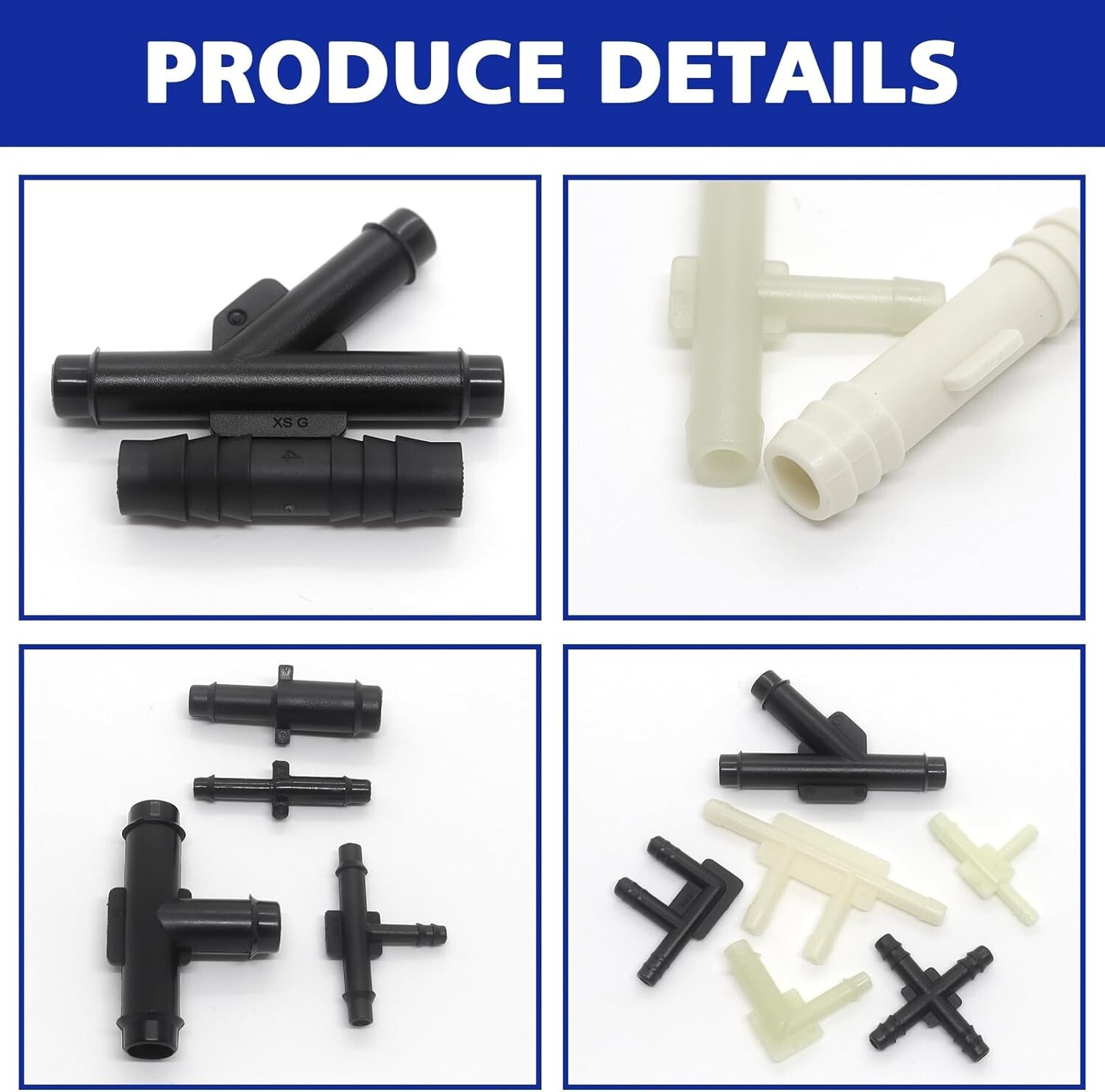 34 Sizes Automotive Vacuum Tubing Connector & 9 Sizes Vaccum Caps, Vacuum Tee…