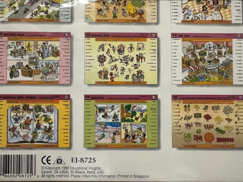 GEOSAFARI 20 Lessons LEARN BASIC SPANISH 10 Cards/20 Lessons EDUCATIONAL INSIGHT