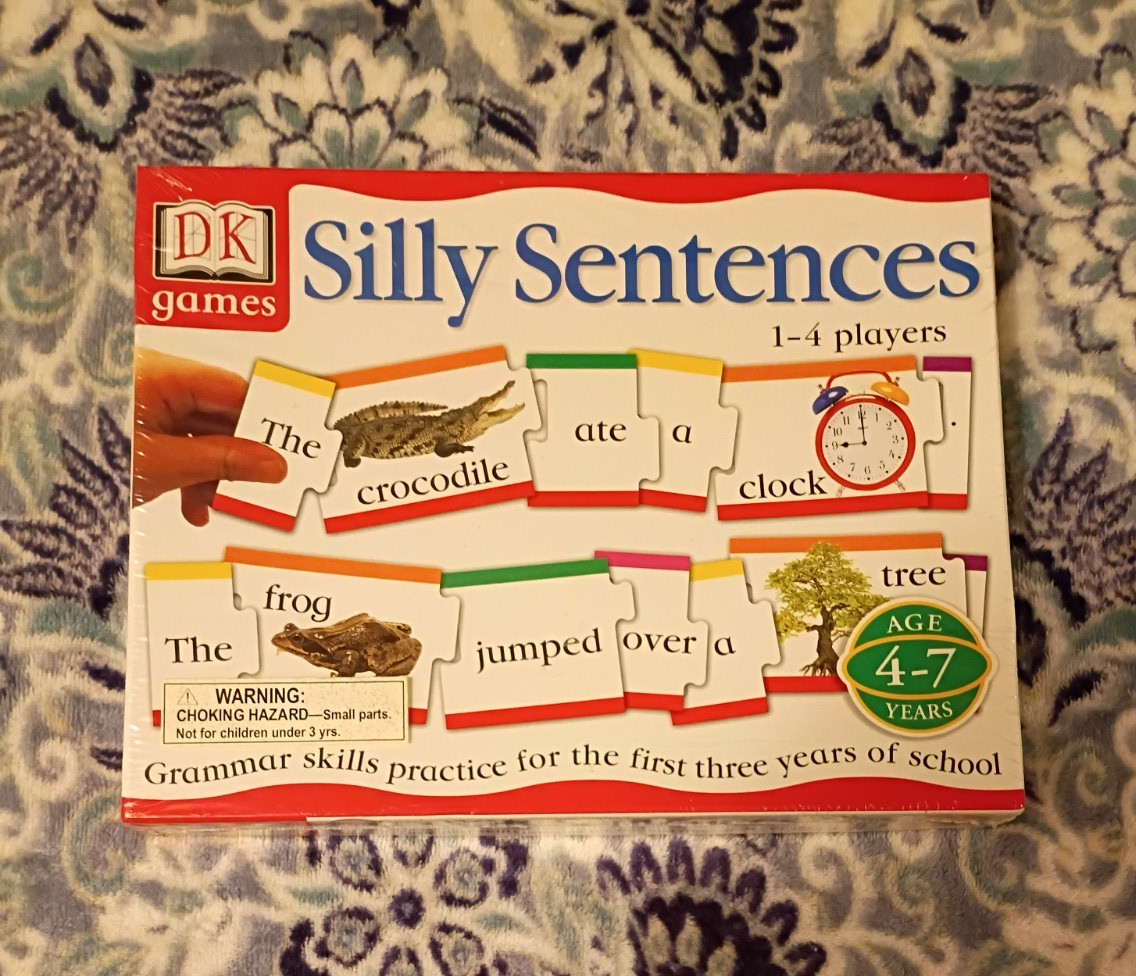 DK Games Silly Sentences Grammar Puzzle Game Educational Learning Tool Ages 4-7