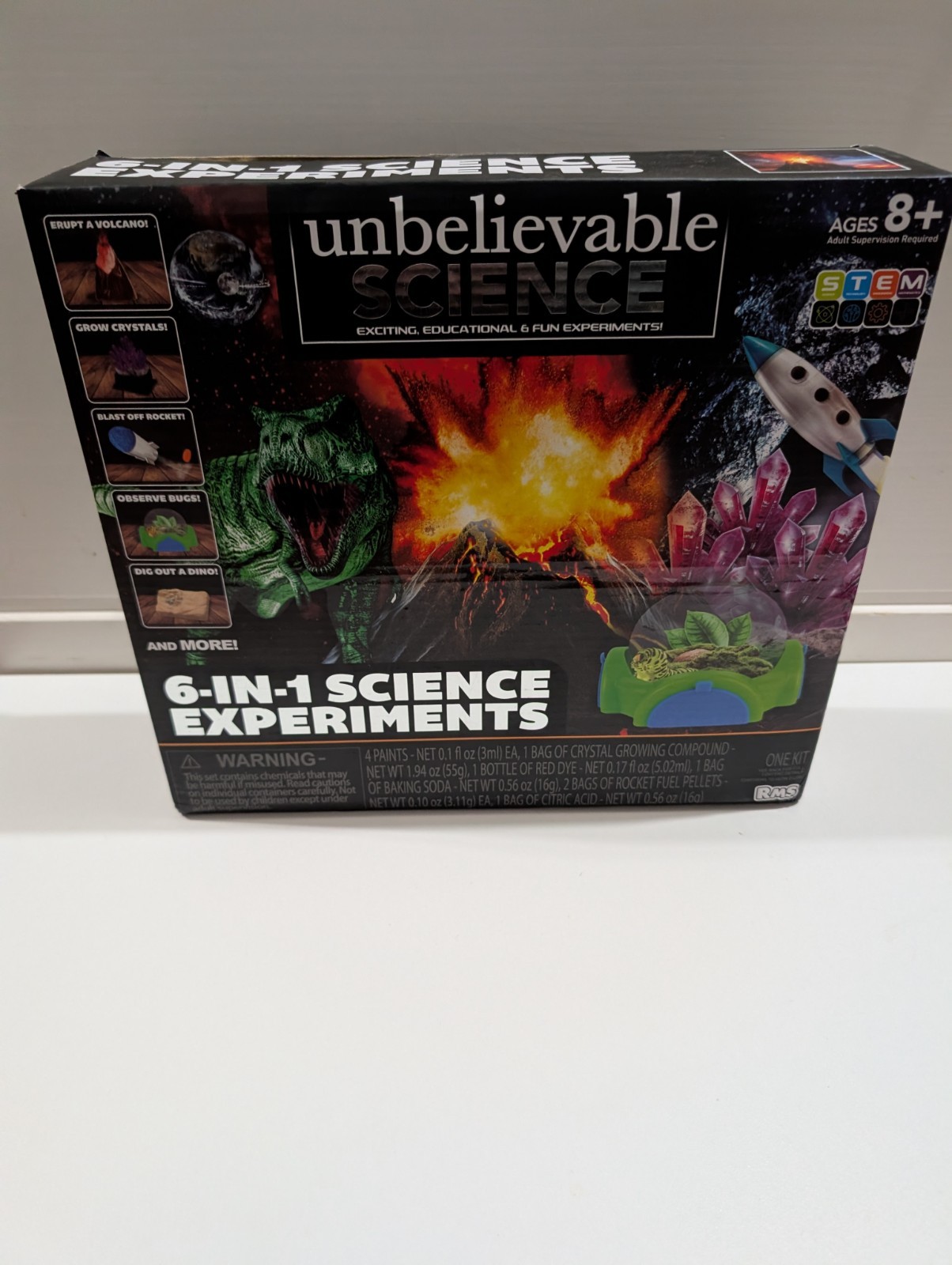 Stem Kit Unbelievable Science 6-in-1 Science Experiments Gift Idea Stem Toys