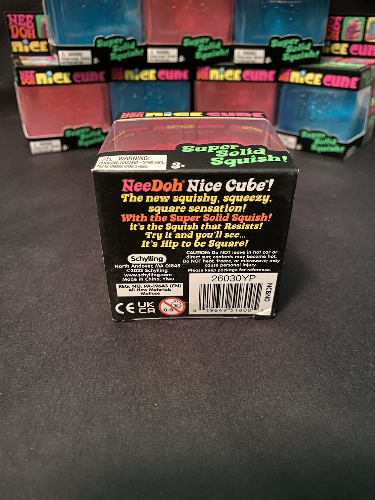 Schylling Nee Doh Nice Cube – Super Solid Squish! (Pink) – Brand New Sealed