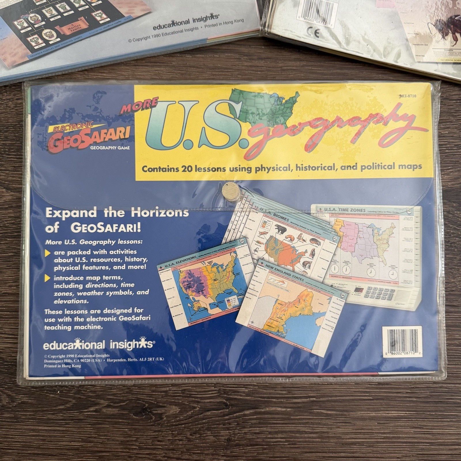 GeoSafari Educational Insights Science Geography Puzzle Expansion Lot of 3