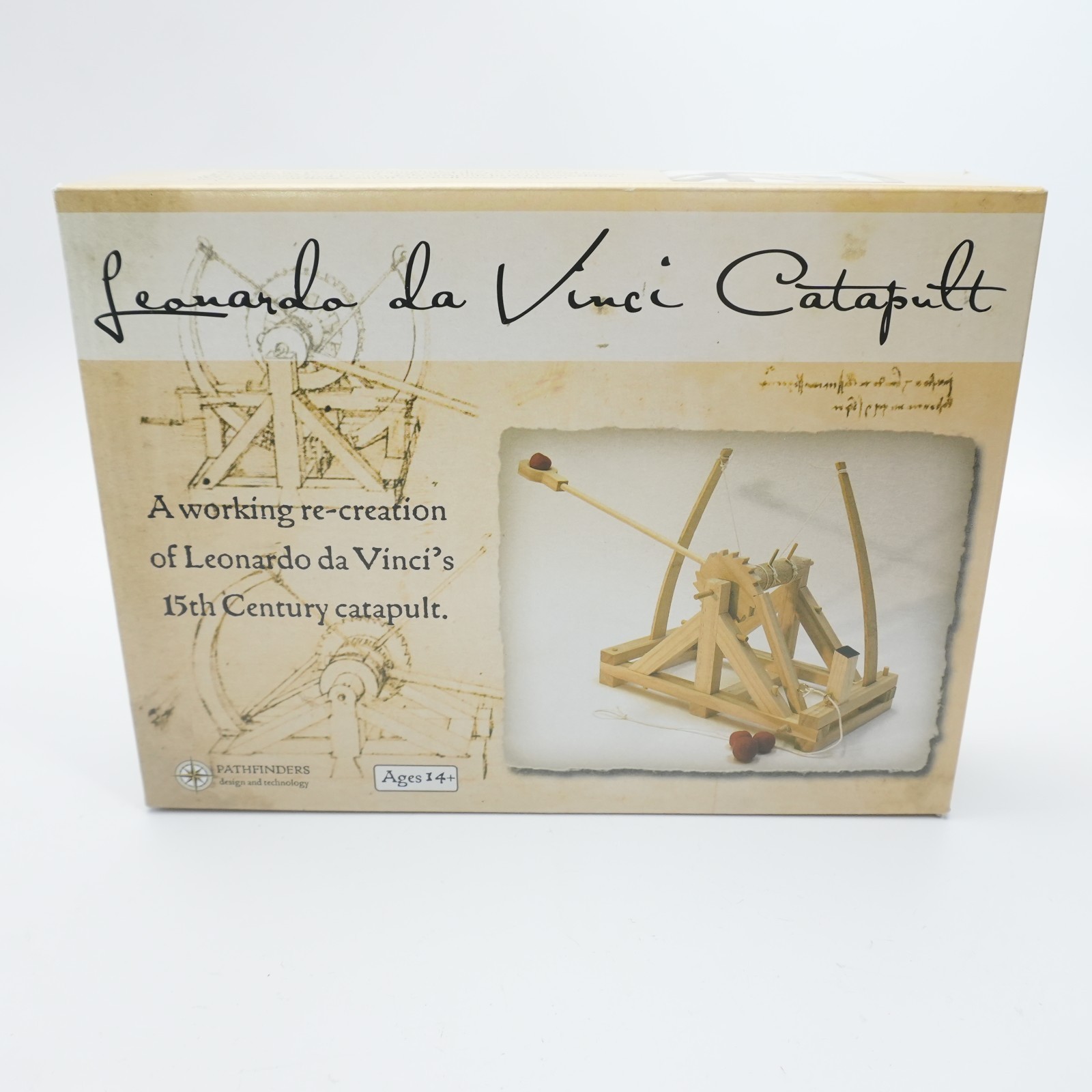NEW Leonardo Da Vinci Catapult Wooden Construction Craft Kit – Siege Engines