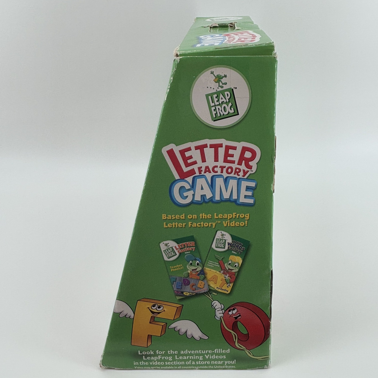 LEAP FROG Letter Factory Board Game *Broken Board/GO Button* Works! Complete