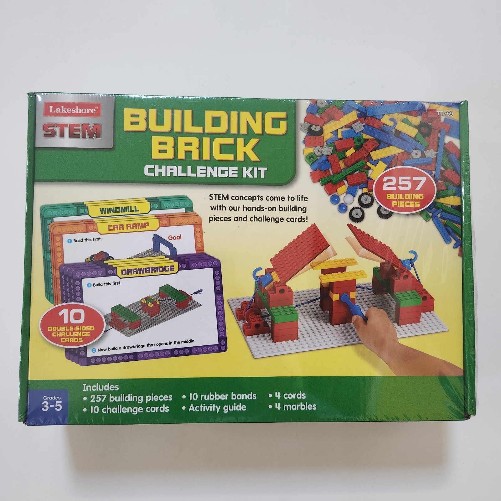 STEM Building Brick Challenge Kit Lakeshore TT759 NEW AND SEALED Math Science