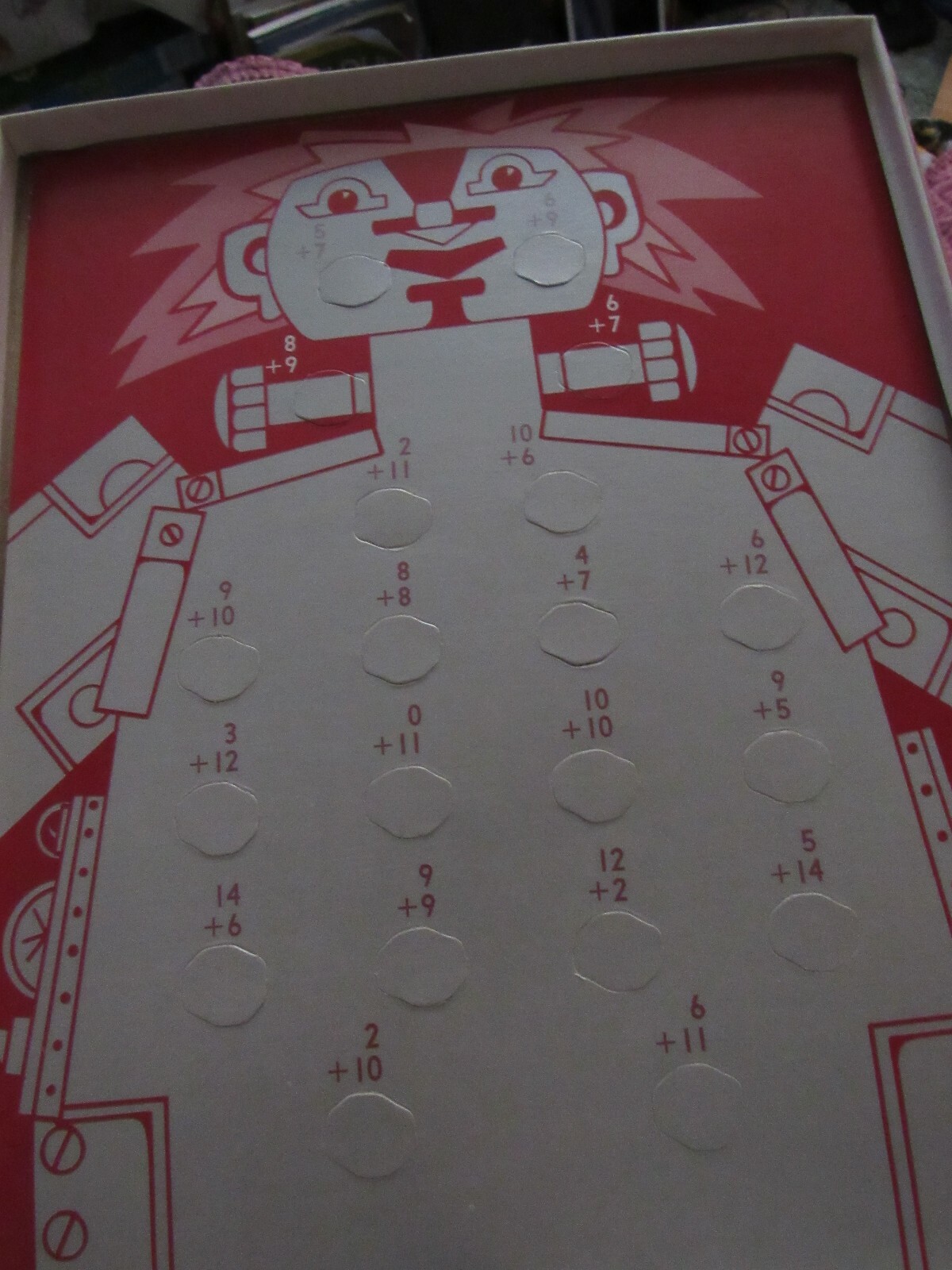 Vintage 1977 Turn n Learn Self Checking Addition Math Cards Monster Theme Set