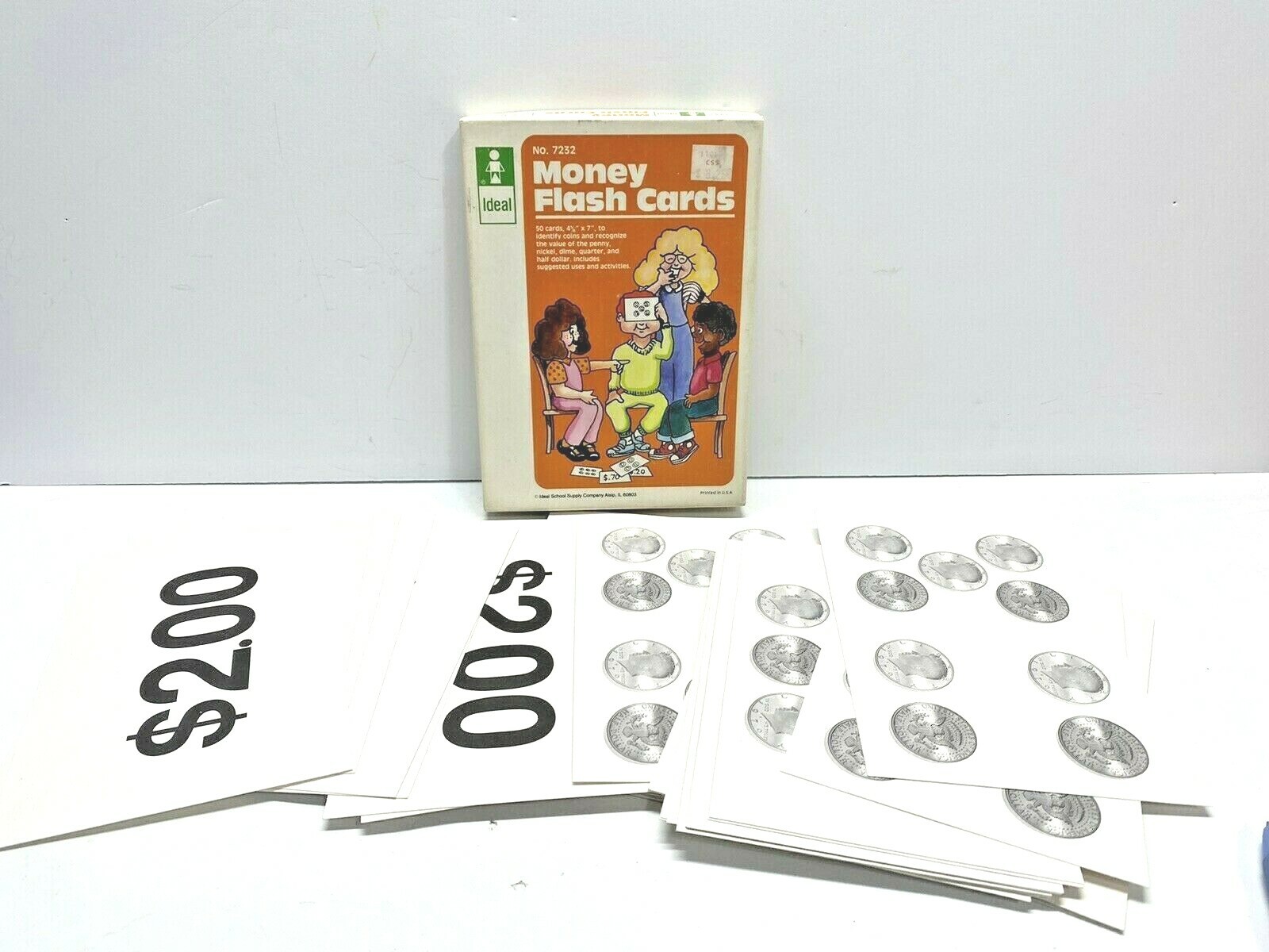 Ideal School Supply Company Money Flash Cards Vintage 1985 Complete