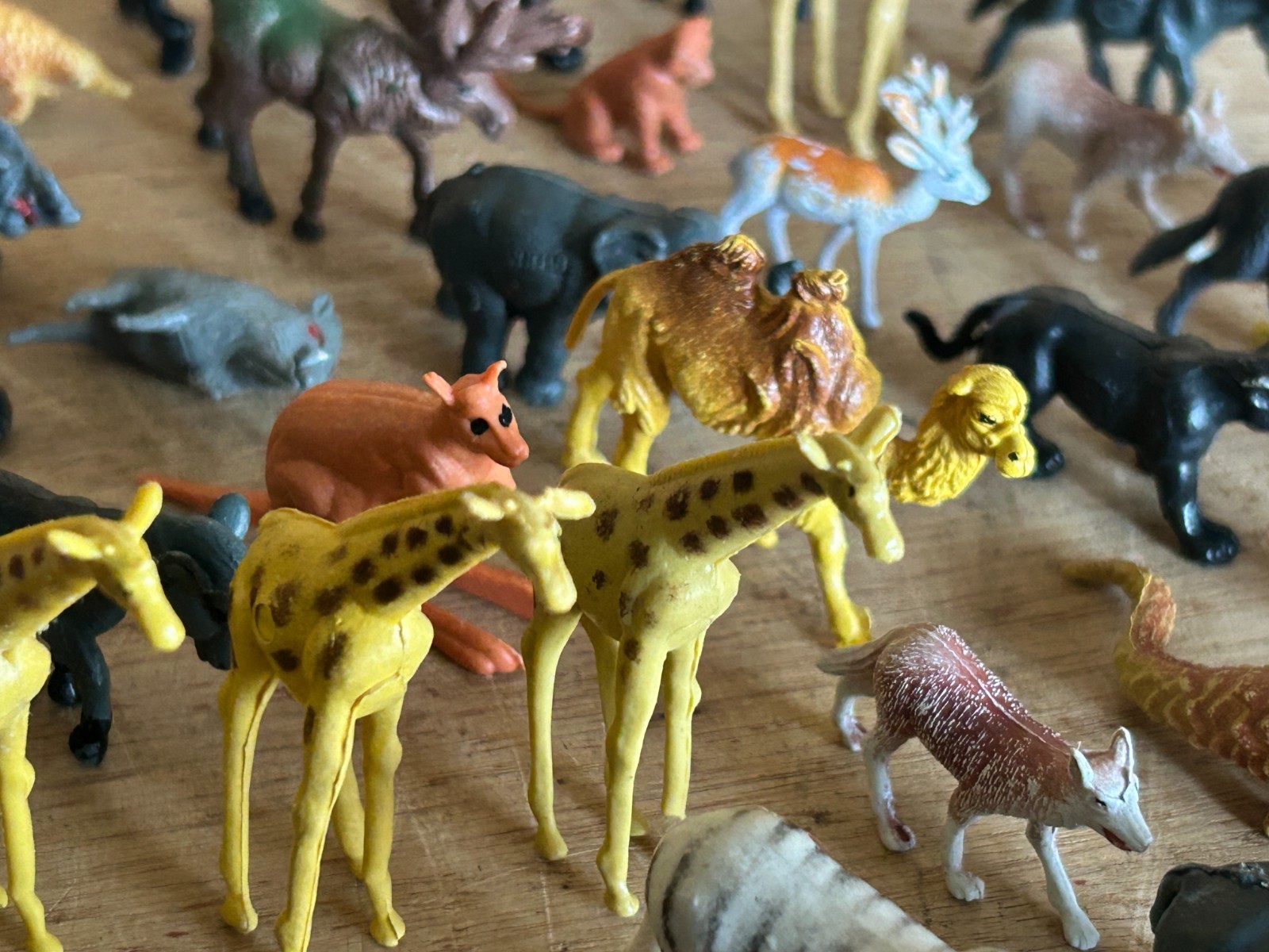 Toy Animal Junk Drawer Lot 90+ Mini Miniature Safari Outback Forest Zoo Crafts