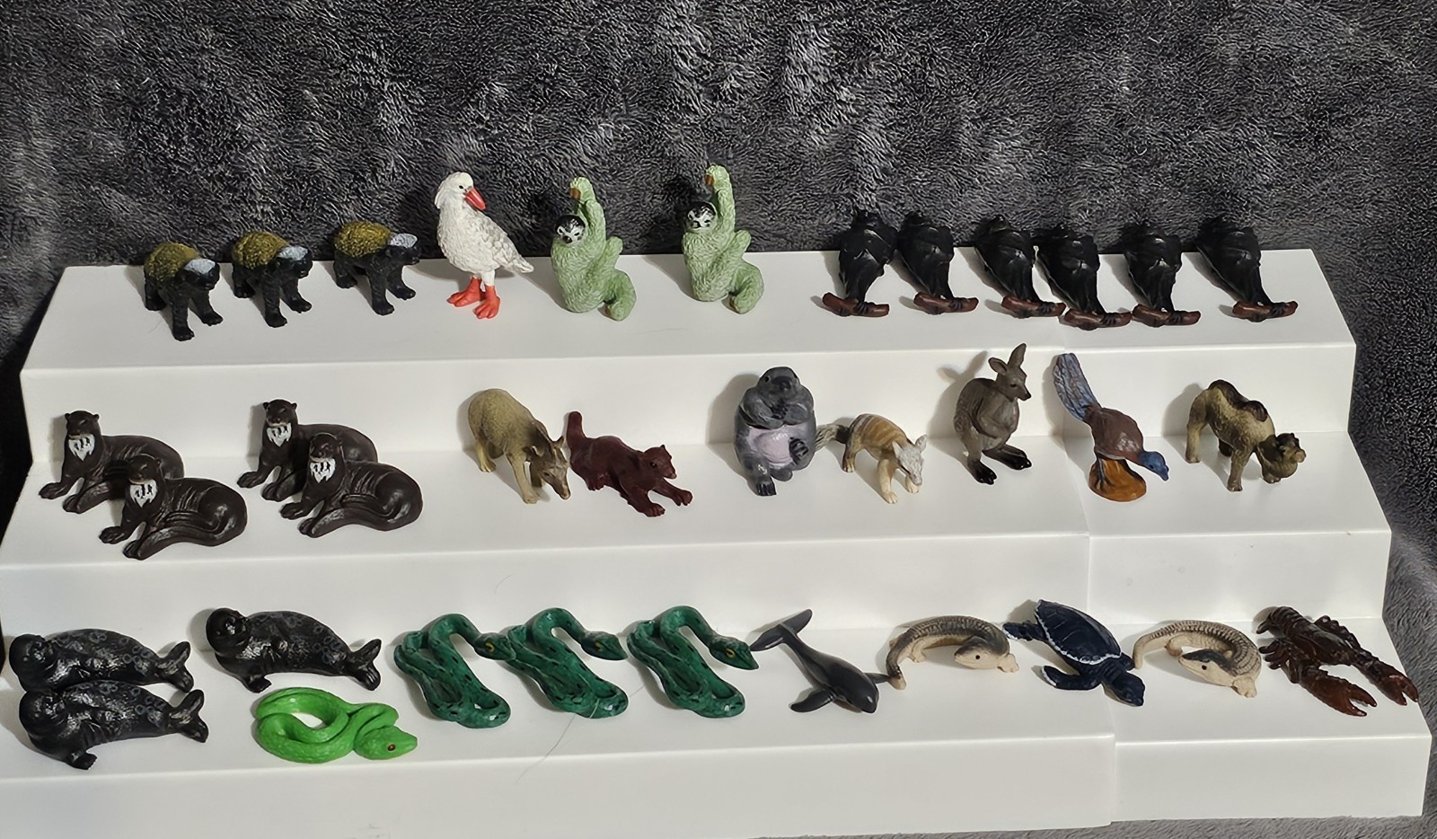 YOWIE Toys Mixed Lot Of 35 Animals Snakes Bats Sloths Otters Badgers And More