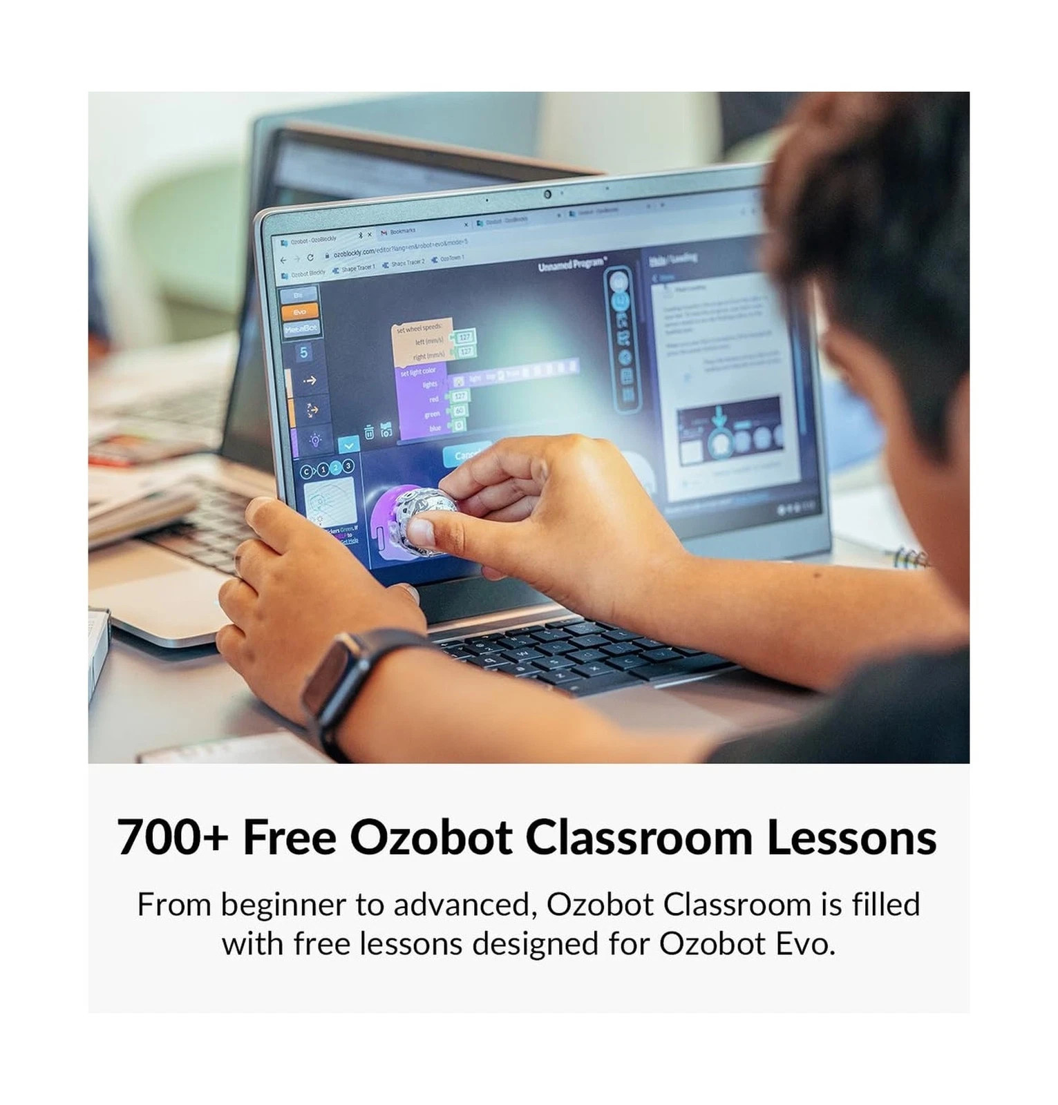 Evo Entry Kit: Interactive Coding Robot, Kids Ages 5+, Includes Color Code Ma…