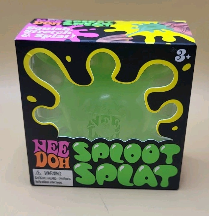 Schylling NeeDoh Sploot Splat Green Squeeze Toy 100%AUTHENTIC. GUARANTEED REAL!!