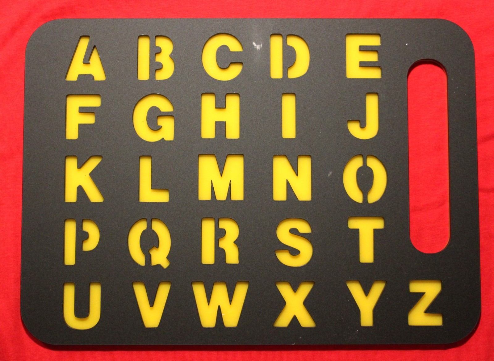 SPELLING ENGLISH ALPHABET COMMUNICATE YELLOW LETTER BOARD AUTISM THERAPY 11″ x8″