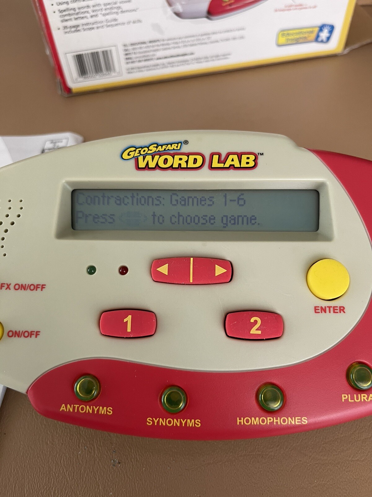 GeoSafari Educational Insights WORD LAB – W/Box RARE, Language Skills