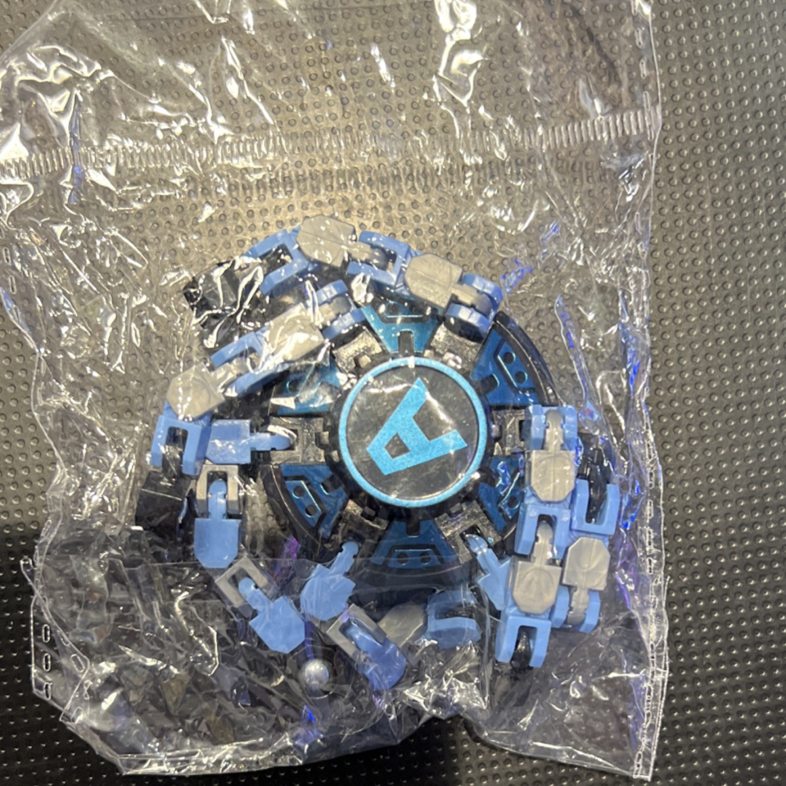 Blue & Black Fidget Spinner Tactile Sensory Toy for Ages 8+ Teens & Adults