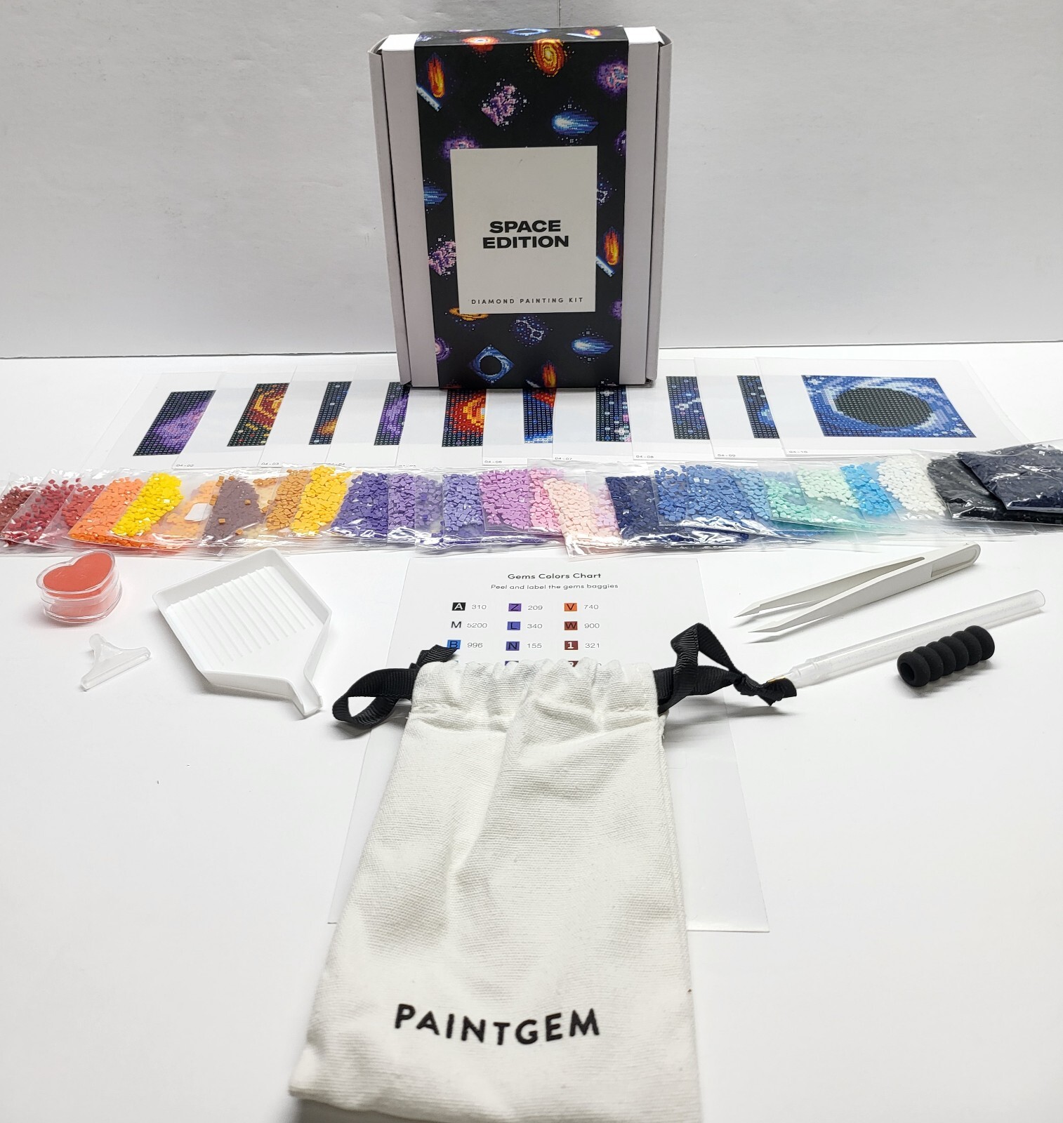 PaintGem SPACE EDITION Diamond Painting Kit – 10 Designs – PGN-MINI-04 **NEW**
