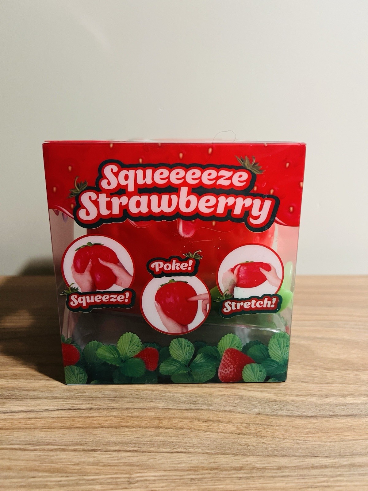 Sunny Days Jumbo Squeezy Strawberry Squishy Toy Stress Relief Sensory Fun