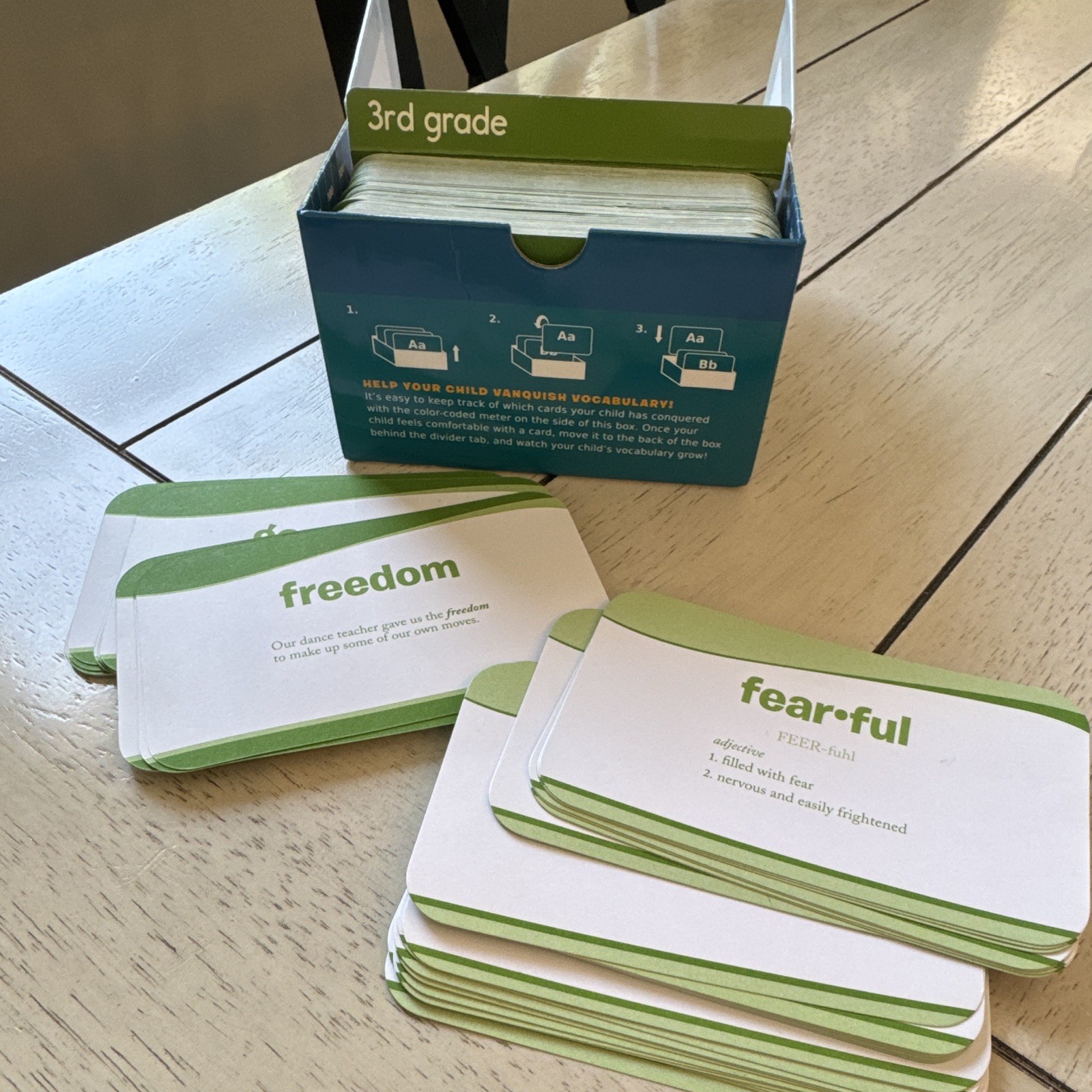 Sylvan Learning Grade 3 Vocabulary Flashcards Set, Ages 8-11 Years