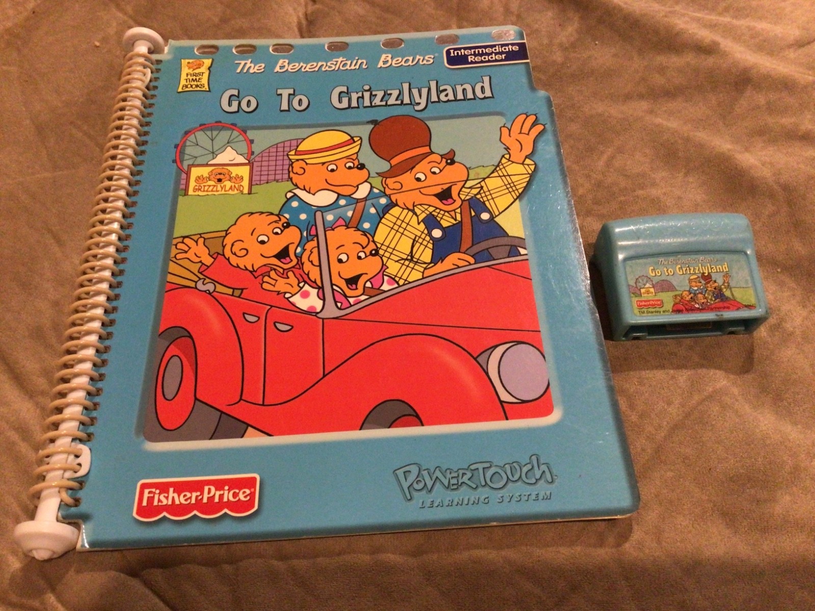 Powertouch Power Touch The Berenstain Bears Go To Grizzlyland Book and Cartridge