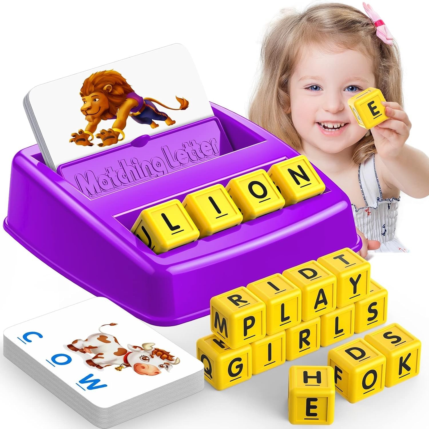 Interactive Letter Matching Game for Kids Ages 3-8 – Develops Spelling Skills