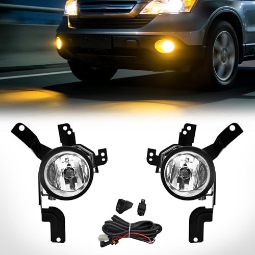 Fog Lights Compatible With 2007 2008 2009 CRV Fog Lamps Assembly Front Bumper