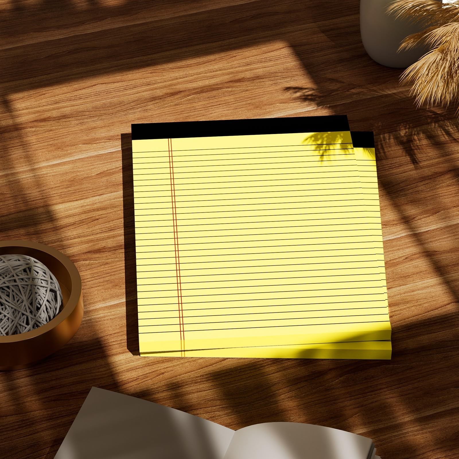 Yellow Legal Pads 8.5 x 11 Note Pads Wide Ruled 2 Pack, Notepad 8.5 x 11 Inch…