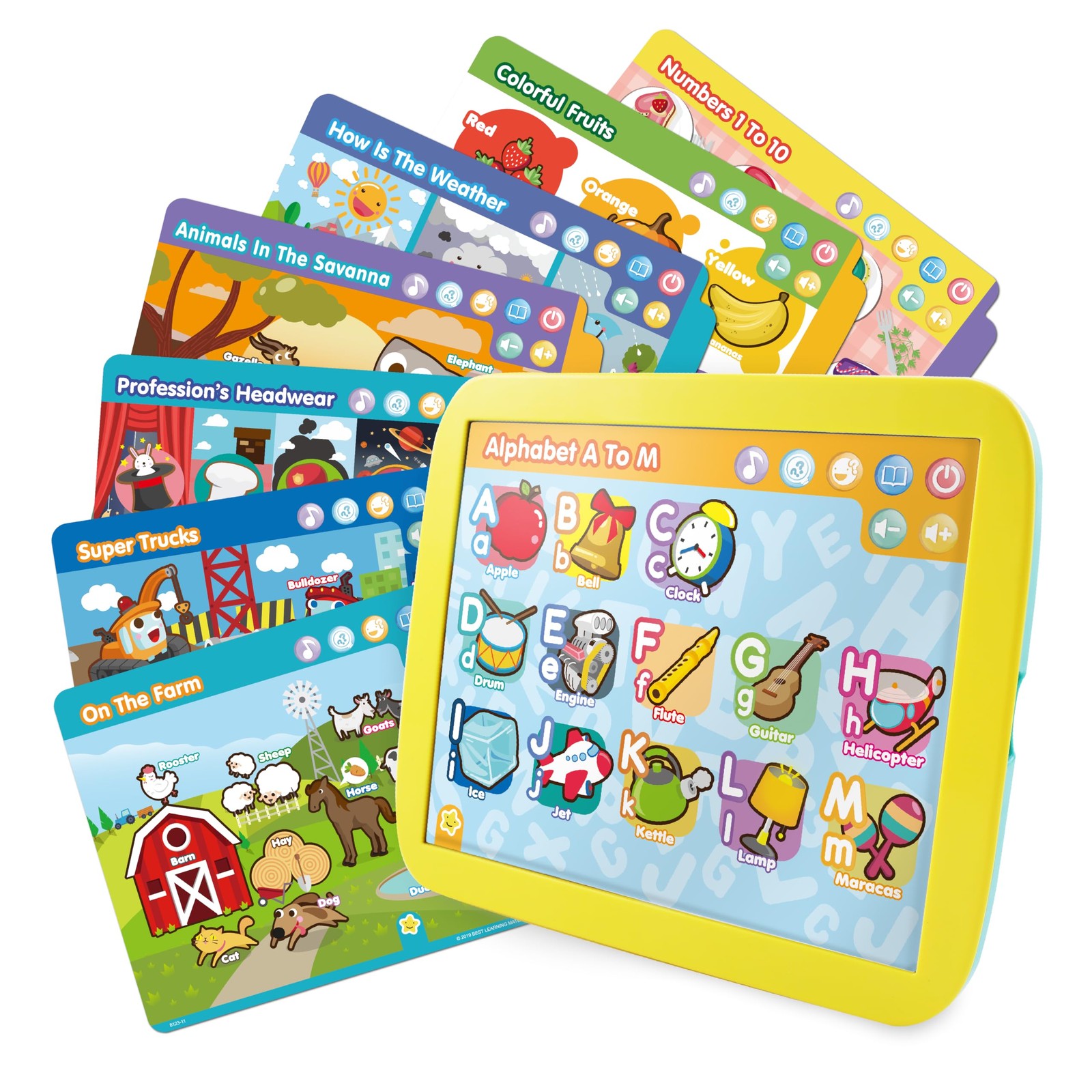 INNO PAD Educational Learning for Toddlers Ages 2-5 – 16 Lessons on 8 Activit…