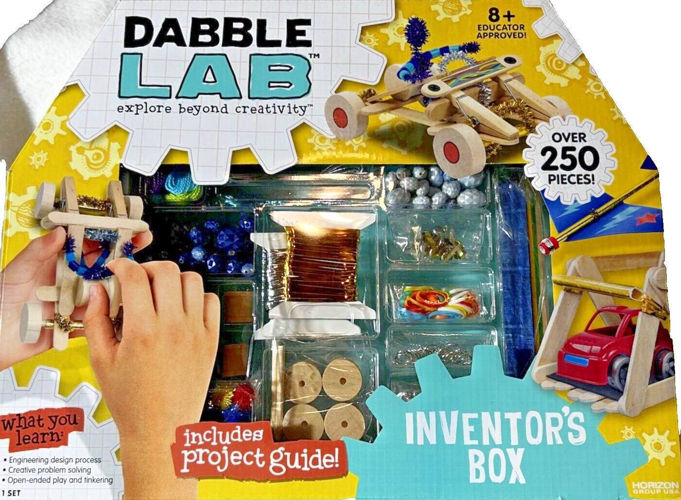 Dabble Lab ~Explore Beyond Creativity~ Inventors Box ~250 Pieces 8 Years And Up