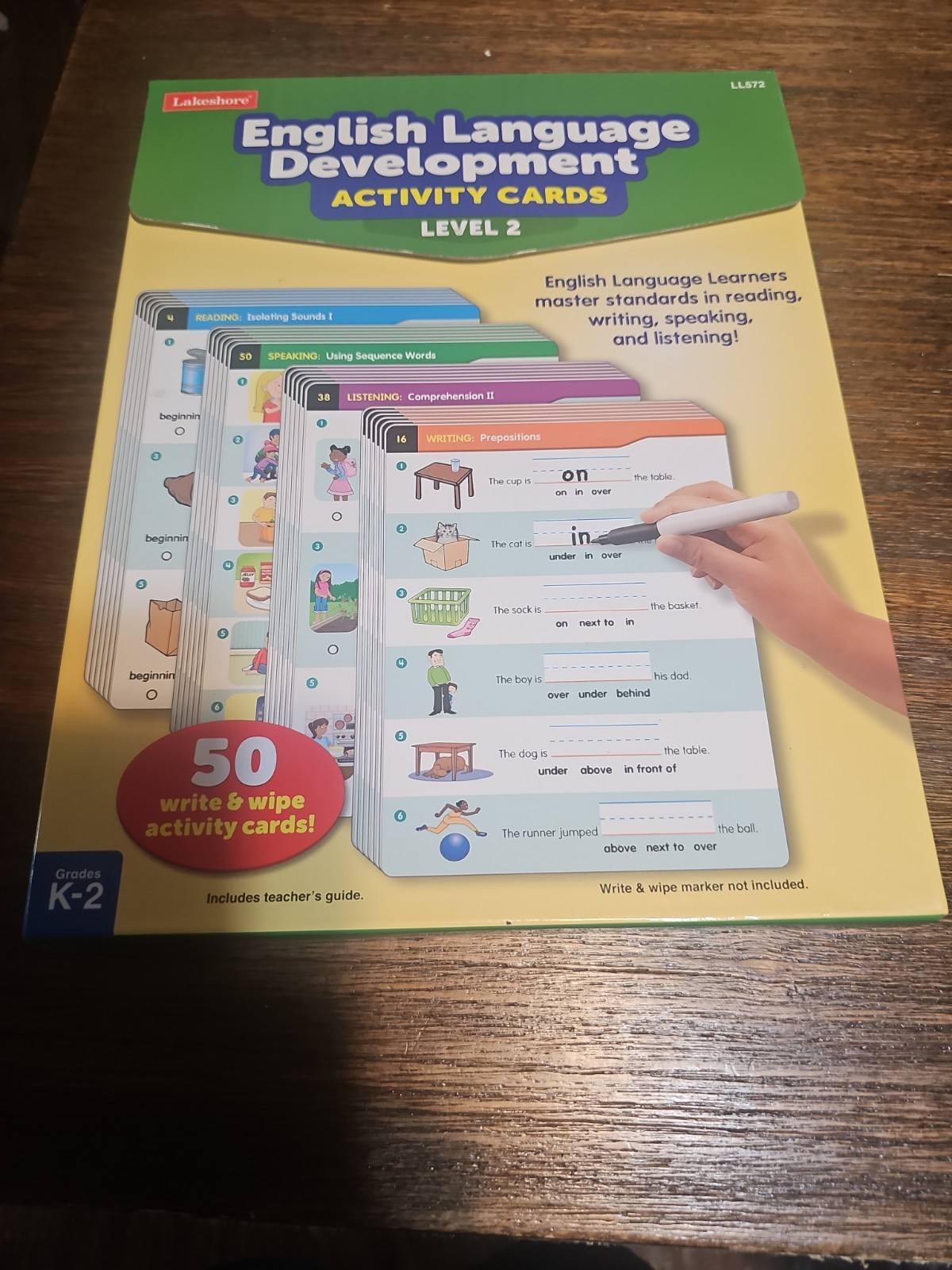 Lakeshore English Language Development Activity Cards-LL572-Grade K-2 Used