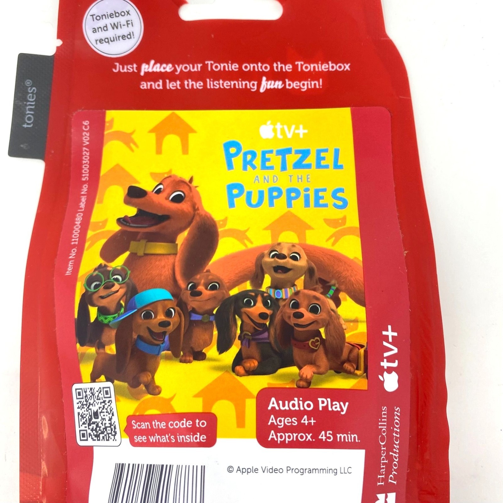 tonies Pretzel and the Puppies Tonie Figurine Apple TV+ Show Educational Songs