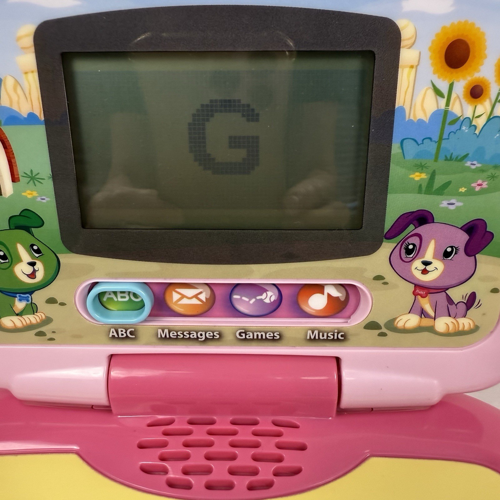 LeapFrog My Own Leaptop Laptop Computer Item #19167 Pink In Working Order!