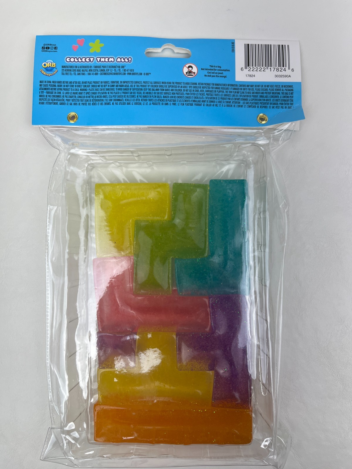 New Glitter Squish Bricks Taba-Pops Fidget Toy Colorful