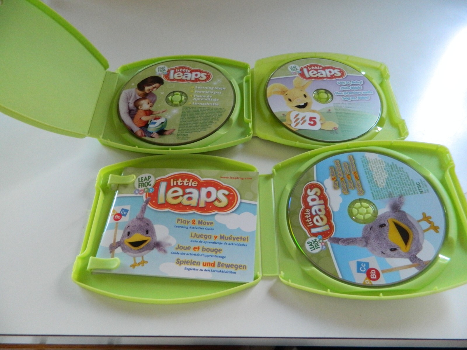 Lot Of 3 Leap frog baby little leaps. Say it Baby, Play &Move, Learning Steps