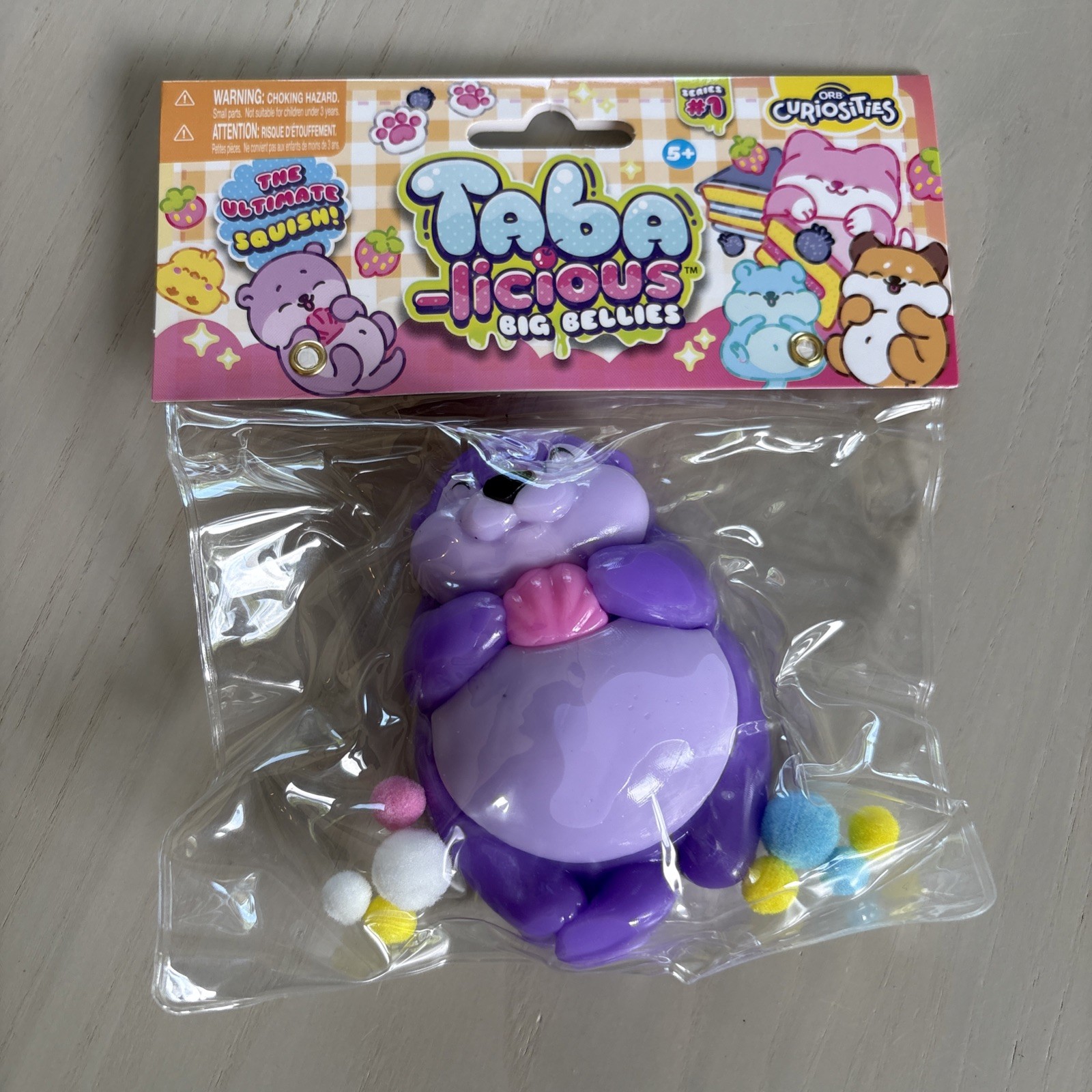 ORB Taba-licious Pets Squishy Squeeze Toy Set of 3- Blue/Purple/aqua
