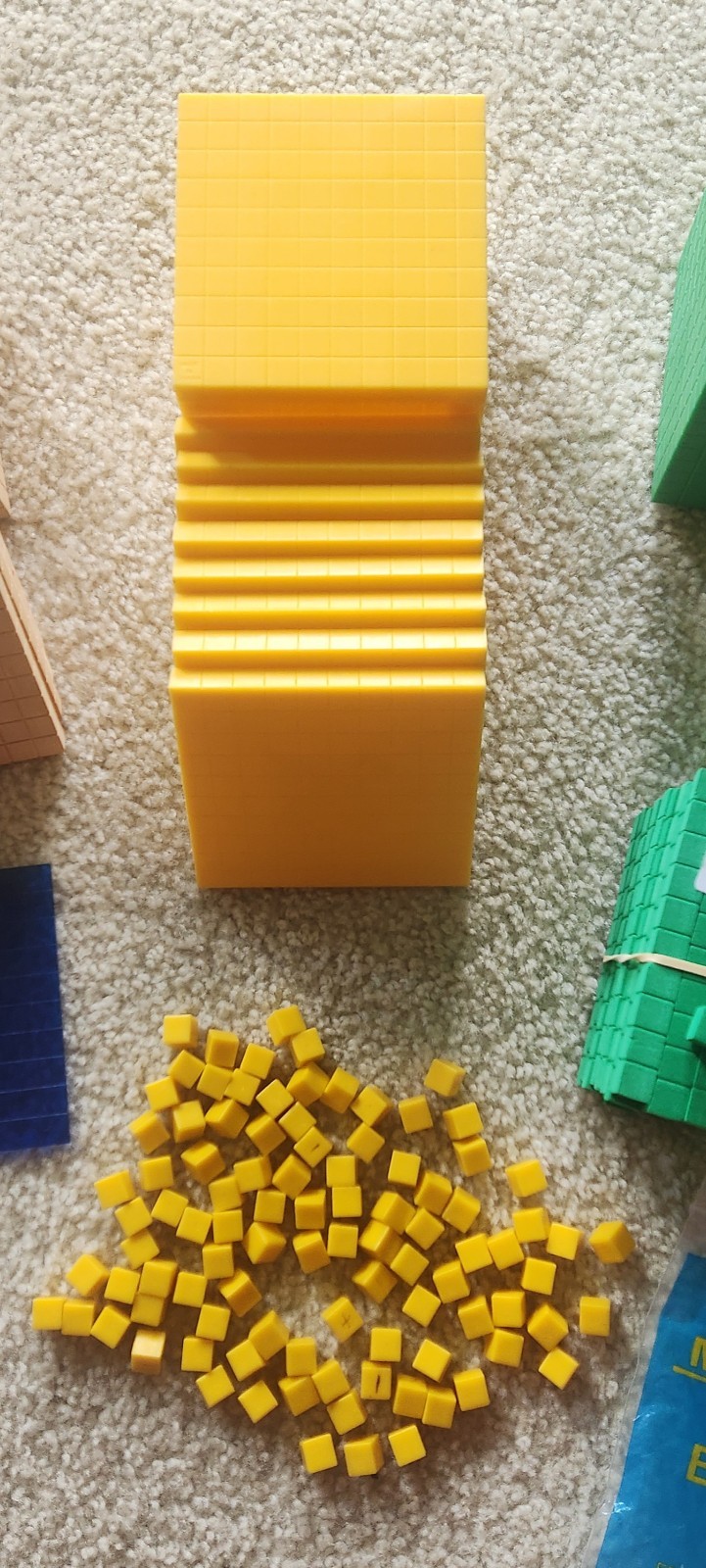 Base 10 Blocks ETA / Cuisenaire 221 Various Pieces