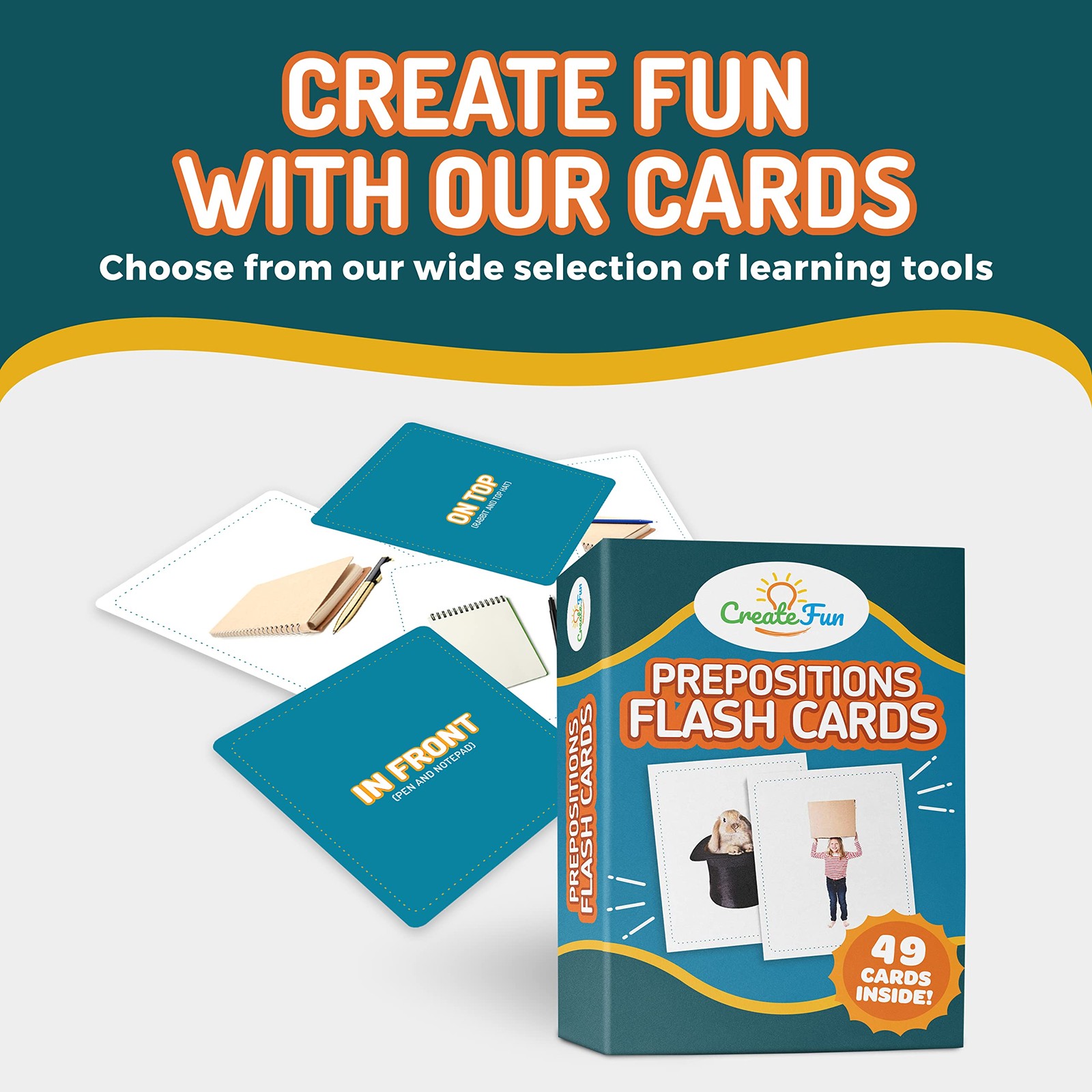 49 Preposition Vocabulary Builder Flash Cards Vol 1 Includes 7 Picture Card P…