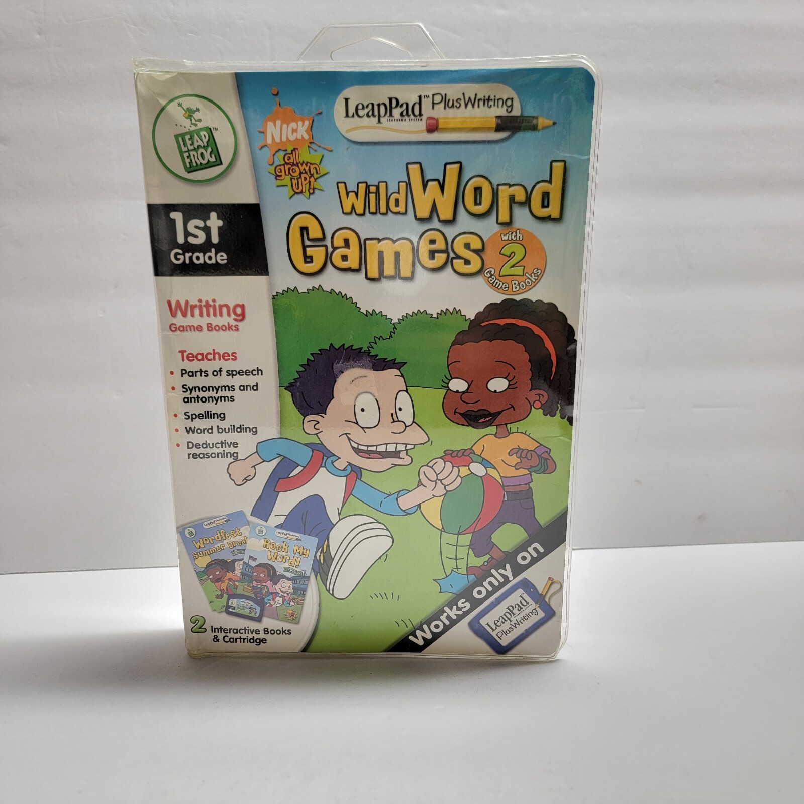 LeapFrog “Nick all Grown-Up” Interative Book and Cartridge -LeapPad Plus Writing