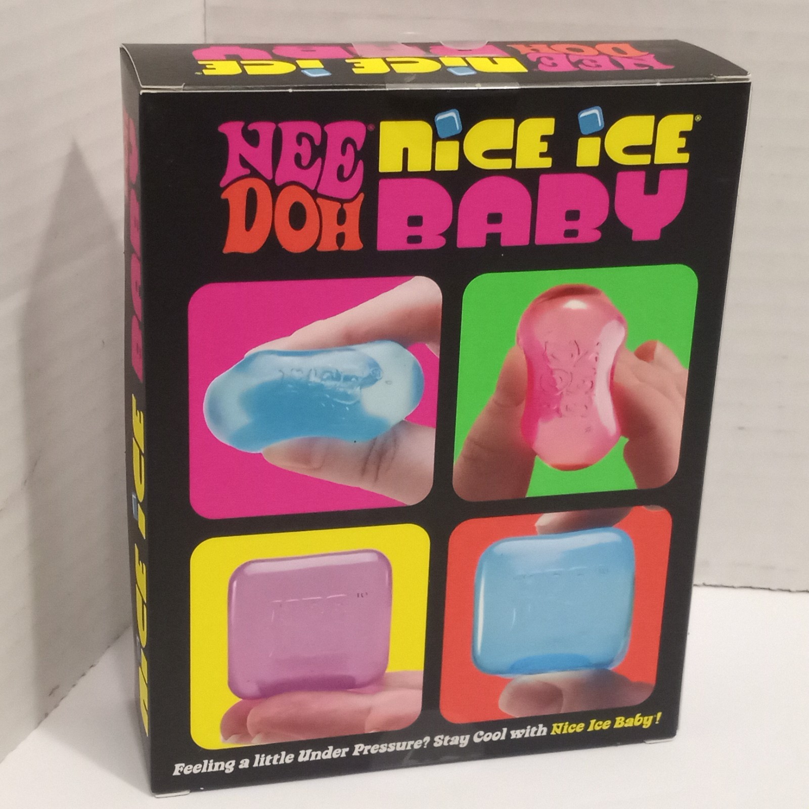 Needoh Nice Ice Baby 4-Pack Squishy Stress Cubes Sensory Toy New Sealed