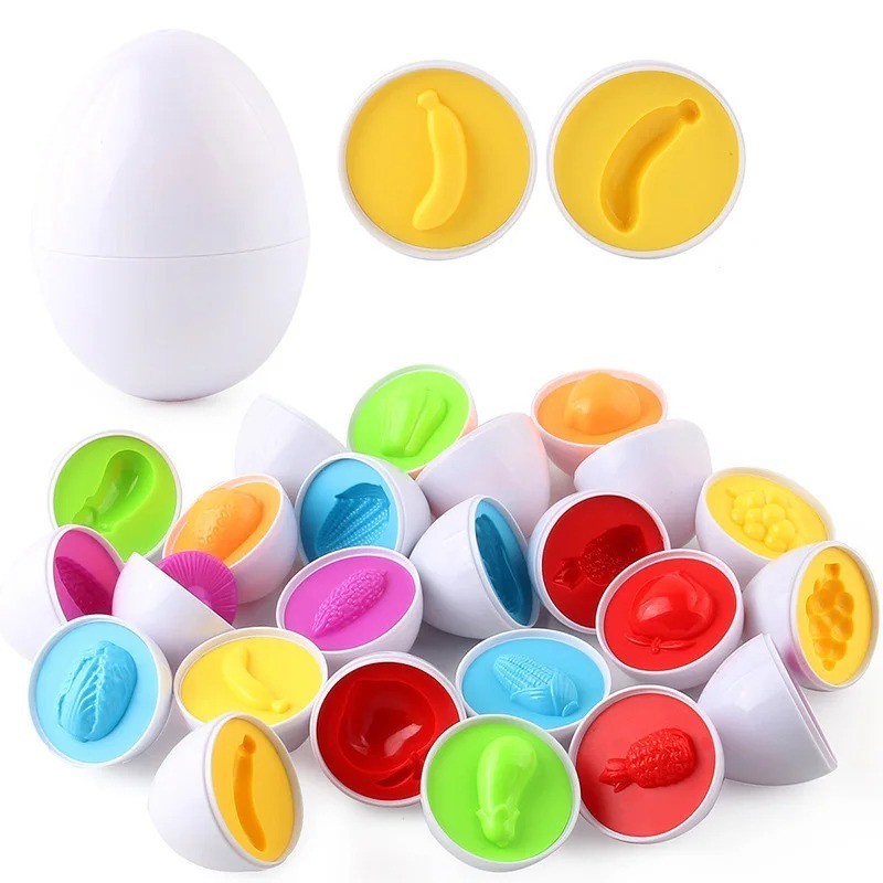 Eggs Screws 3D Puzzle Montessori Learning Education Math Toys Kids Shape Match S