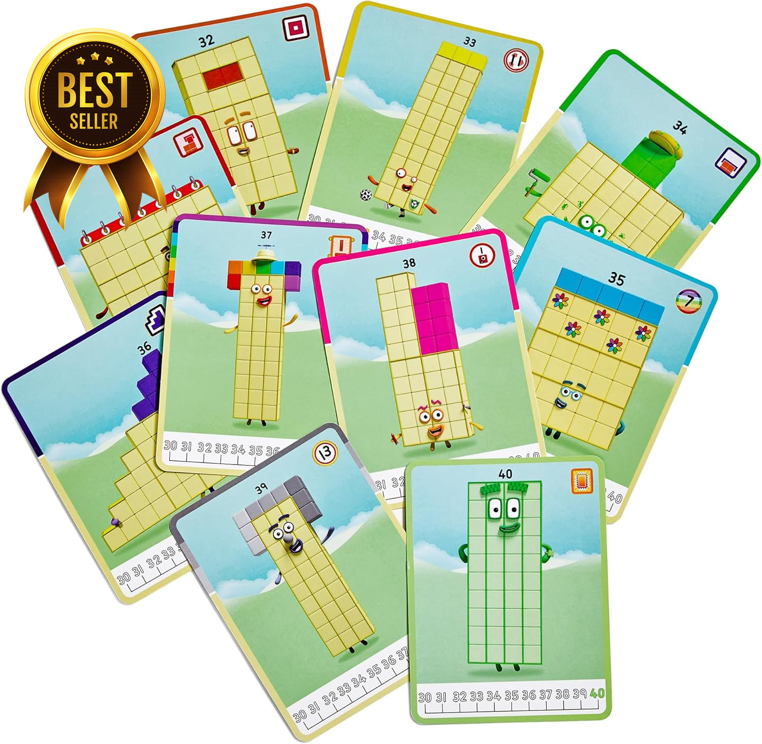 Numberblocks 31–40 MathLink Cubes Activity Set Educational Math Learning Toy for