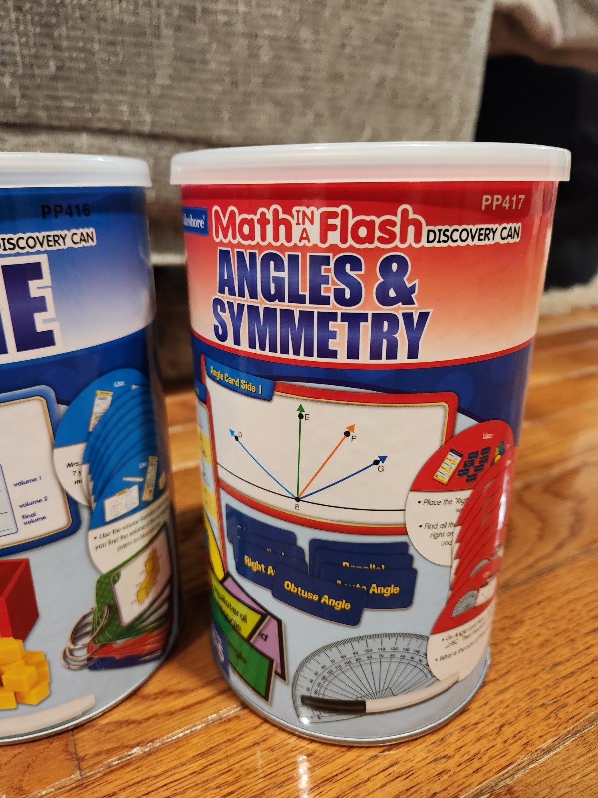 Lakeshore Math In A Flash Discovery Cans **COMPLETE SET for Grades 4-5**