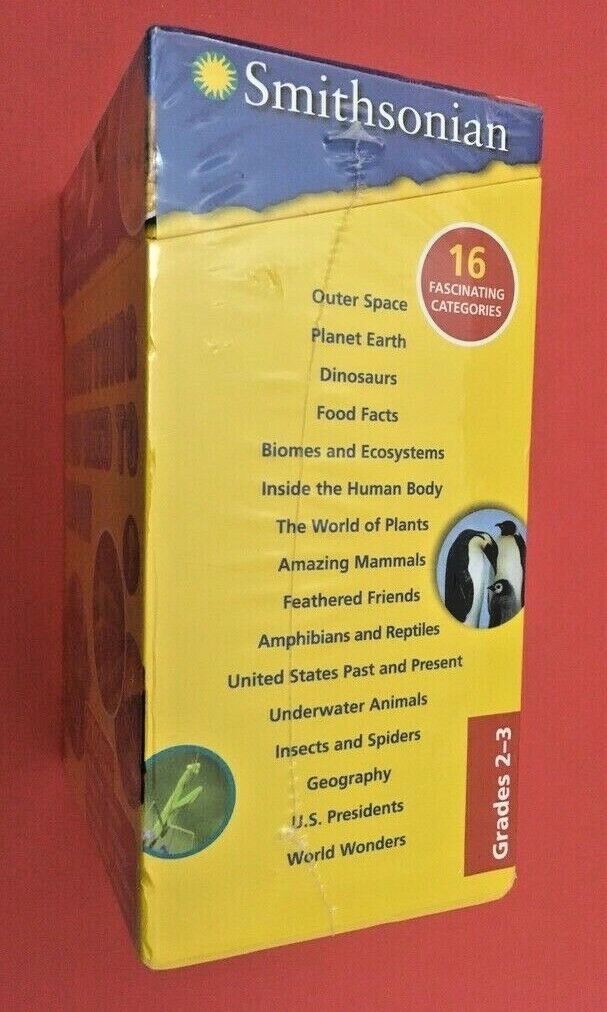 Smithsonian Everything You Need to Know 275 Fact Cards Ages 7-9 Grade Level 1-3