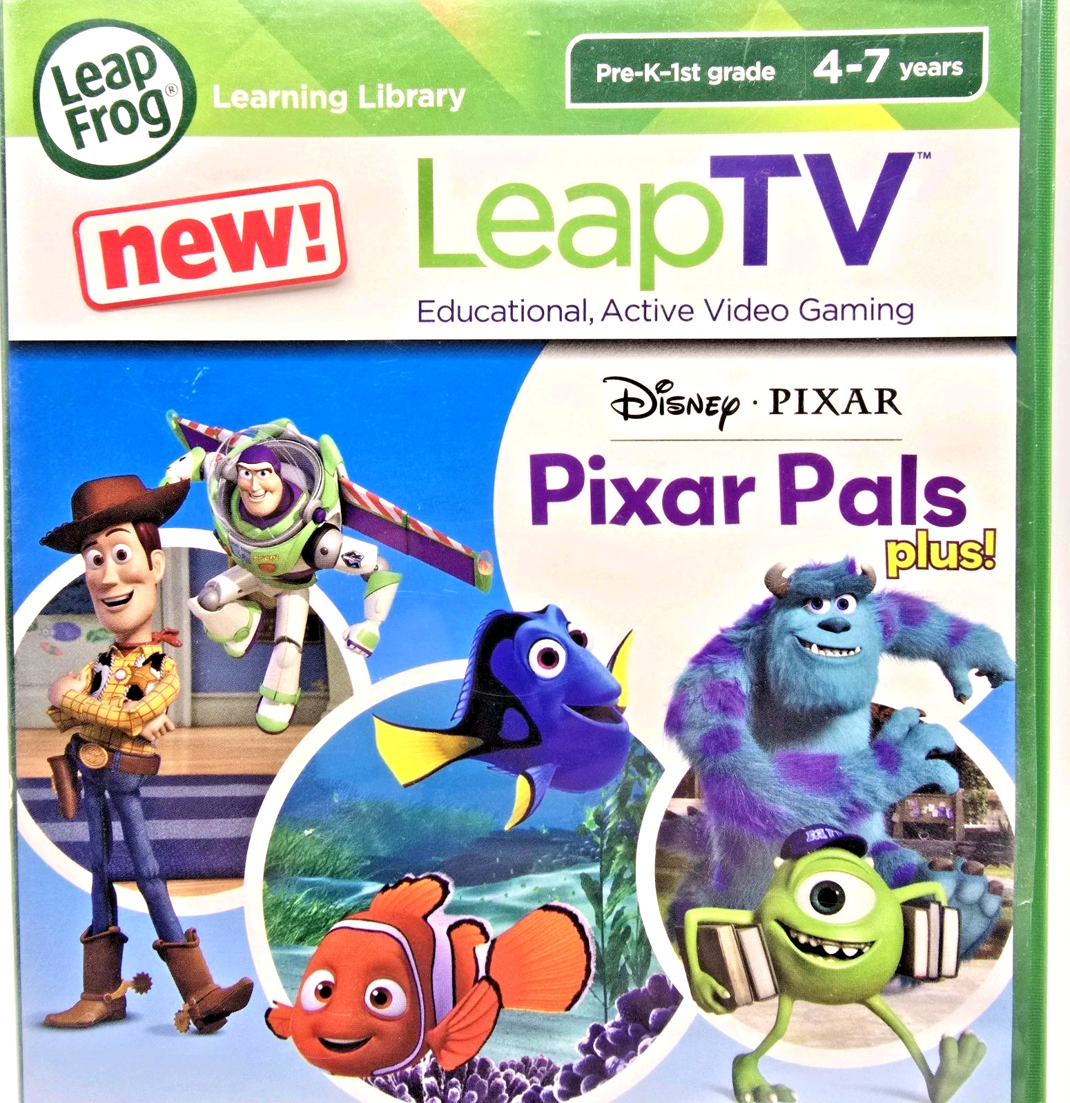 LeapFrog Disney Pixar Pals LeapTV 4-7 Years Science Educational Video Game 2014