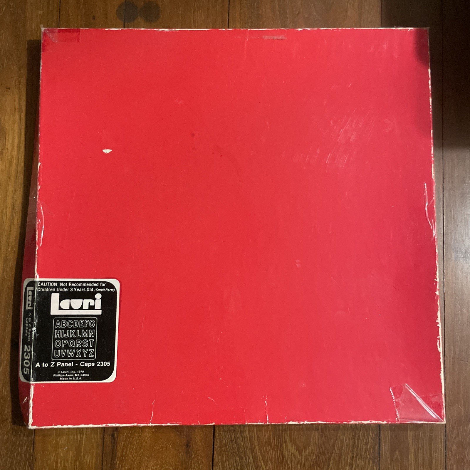 Vintage 1979 Lauri A to Z Panel 2305 Caps In Box Children’s Puzzle Made In USA