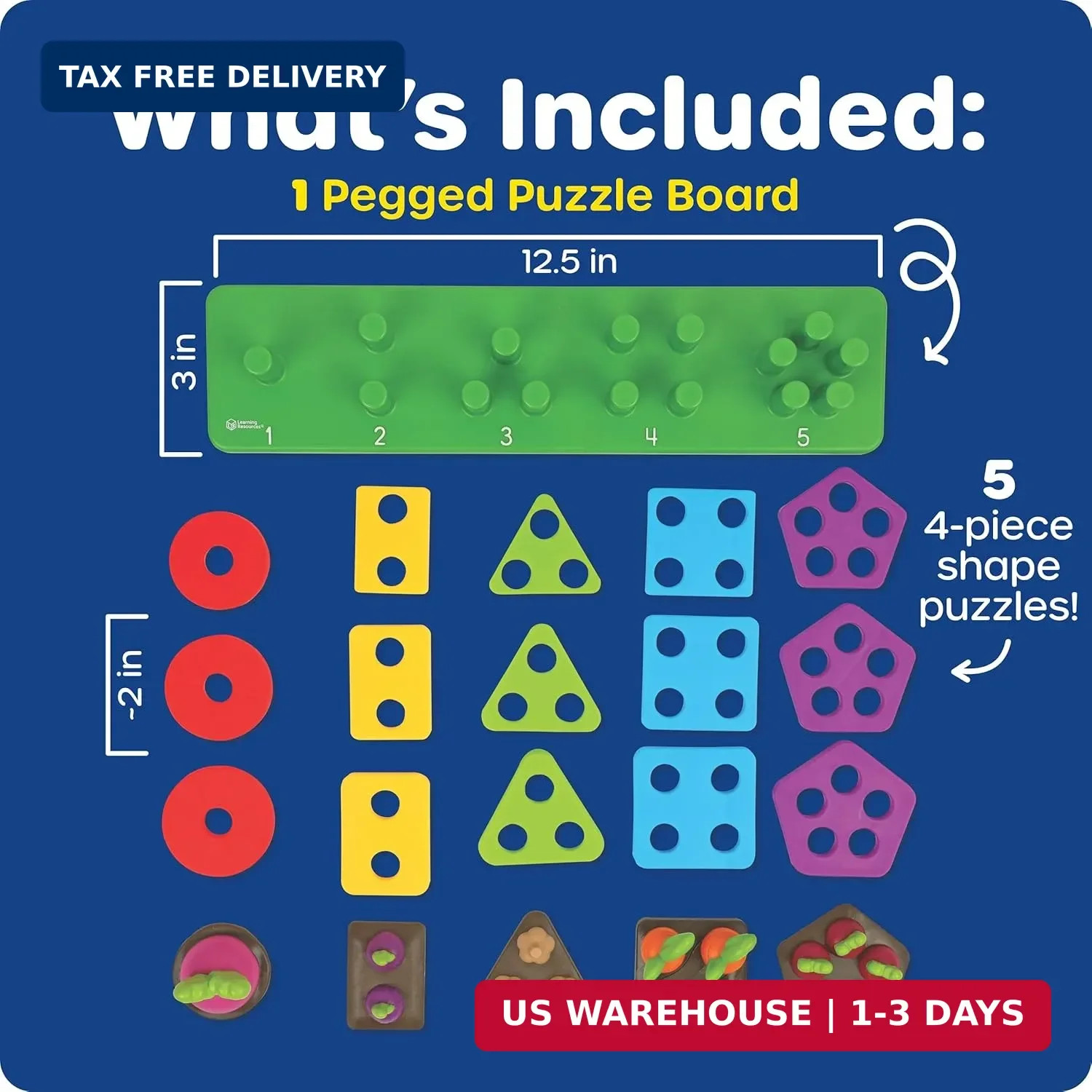 Learning Resources Stacking Shapes Garden, Fine Motor Skills, Stacking and Sorti