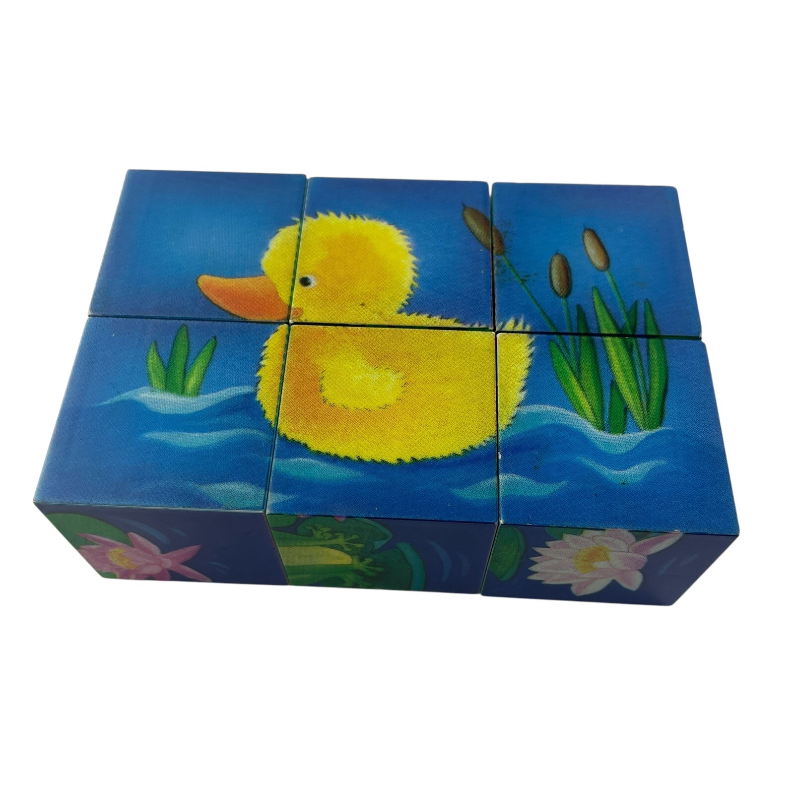 Ravensburger Block Puzzle Animals 6 Sided Childrens Duck Frog Fish Butterfly